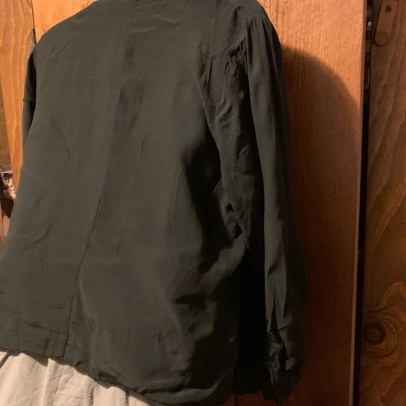 Ruched Sleeve Drape Front Jacket - Picture 7 of 10